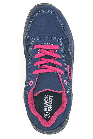 Varnostni čevlji modre in fuksije barve Black Shoot PK24583 S1PL