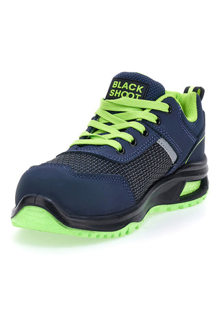 Modri varnostni čevlji Black Shoot PK23044 S1PL