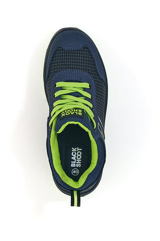 Modri varnostni čevlji Black Shoot PK23044 S1PL