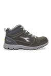 Diadora Run Mid sivi usnjeni varnostni čevlji