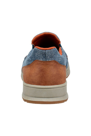 Modri mokasini z elastiki Bugatti AFB695500