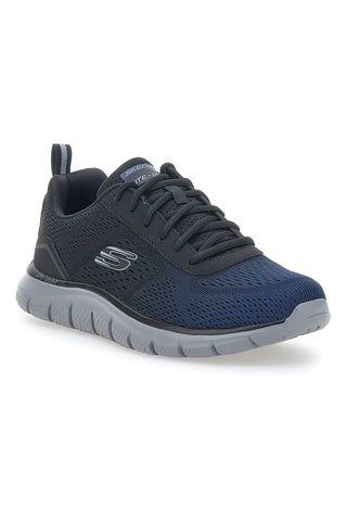 Črni in beli veganski superge z Memory Foam Skechers Track - Ripkent