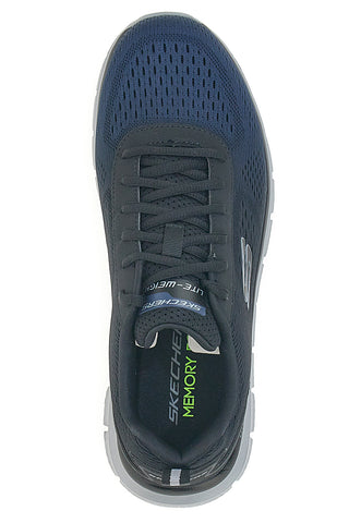 Črni in beli veganski superge z Memory Foam Skechers Track - Ripkent