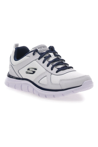 Zelene športne čevlje z usnjenim in mrežastim zgornjim delom SKECHERS TRACK