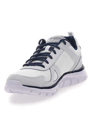 Zelene športne čevlje z usnjenim in mrežastim zgornjim delom SKECHERS TRACK