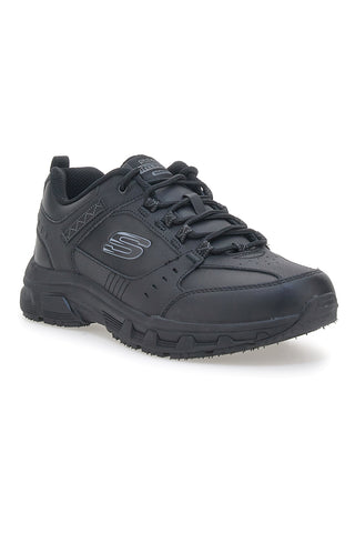 Črni čevlji za tek v naravi z usnjenim zgornjim delom SKECHERS Relaxed Fit: Oak Canyon - Redwick