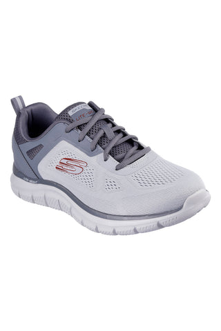 Sivi veganski športni čevlji SKECHERS TRACK BROADER
