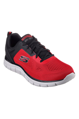 Rdeči veganski športni čevlji SKECHERS TRACK BROADER