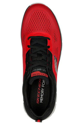 Rdeči veganski športni čevlji SKECHERS TRACK BROADER