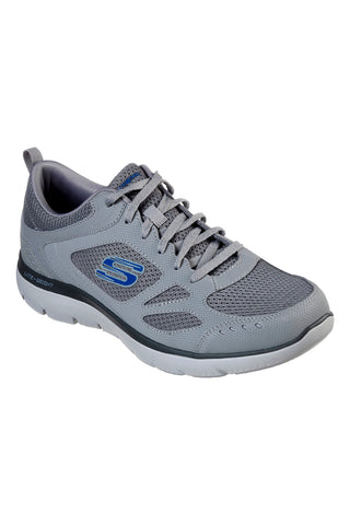 Sive športne čevlje z usnjenim zgornjim delom Skechers SUMMITS SOUTH RIM