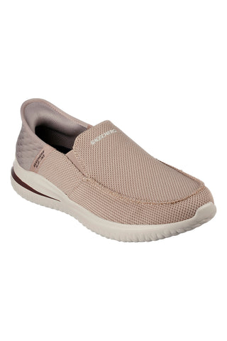Veganske superge Skechers Slip-ins v barvi taupe: Delson 3.0 - Cabrino