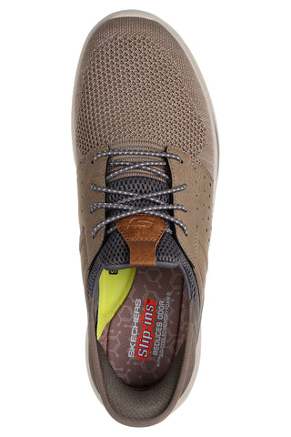 Veganske superge Slip-on Taupe Skechers Slip-ins RF: Slade - Ocon