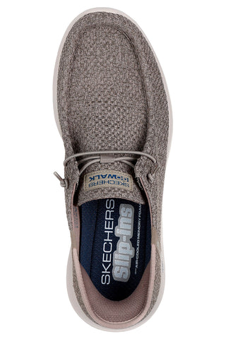 Superge Taupe Skechers Hands Free Slip-ins: GO WALK Max - Halcyon