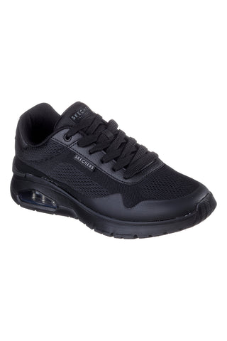 Črni superge z mrežastim zgornjim delom SKECHERS UNO FLEX SPRING ON AIR