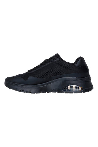 Črni superge z mrežastim zgornjim delom SKECHERS UNO FLEX SPRING ON AIR