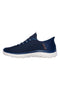 Modri široki športni copati Skechers Hands Free Slip-ins: Summits - High Range