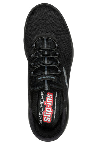Črni športni copati Wide Fit Skechers Hands Free Slip-ins: Summits - High Range