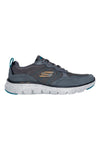 Sive superge z zgornjim delom iz pravega usnja in podplatom Flex-Lite Skechers Flex Advantage 5.0