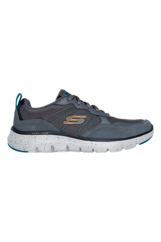Sive superge z zgornjim delom iz pravega usnja in podplatom Flex-Lite Skechers Flex Advantage 5.0