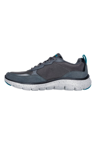 Sive superge z zgornjim delom iz pravega usnja in podplatom Flex-Lite Skechers Flex Advantage 5.0