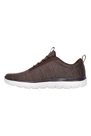 Rjavi pleteni športni copati z Memory Foam Skechers Summits - Sorenz