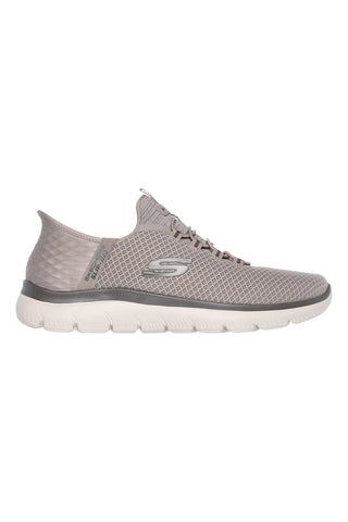 Veganske superge v barvi taupe s spominsko peno Skechers Summits High Range