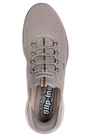 Veganske superge v barvi taupe s spominsko peno Skechers Summits High Range