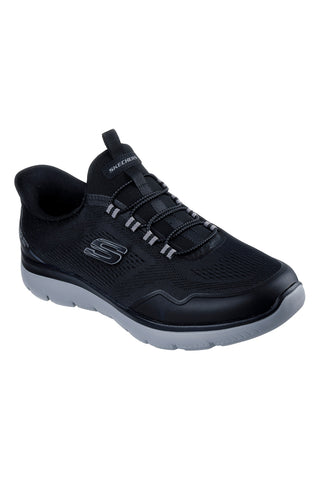 Črni veganski slip-on čevlji s podplatom Skechers Summits Top Rate