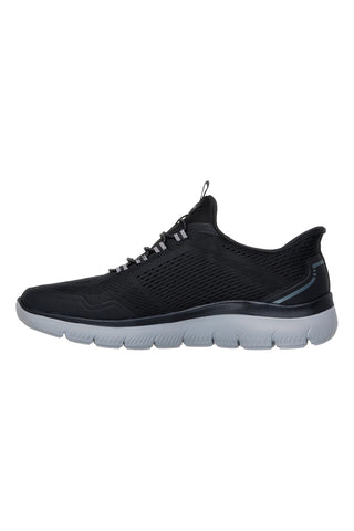 Črni veganski slip-on čevlji s podplatom Skechers Summits Top Rate
