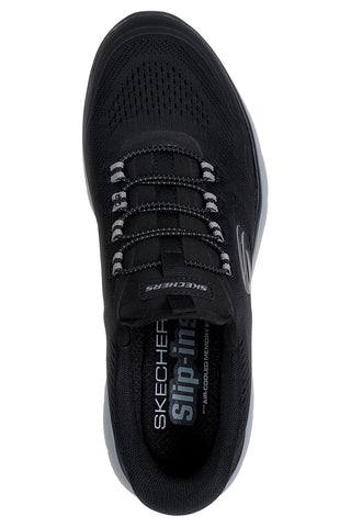 Črni veganski slip-on čevlji s podplatom Skechers Summits Top Rate