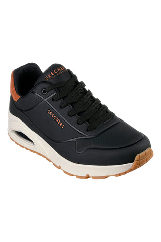 Črni športni copati z blaženim podplatom Air-Cooled Memory Foam Skechers Uno Suited On Air