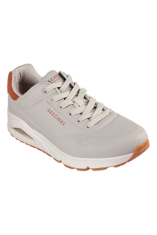 Sive superge z blaženim podplatom Air-Cooled Memory Foam Skechers Uno Suited On Air