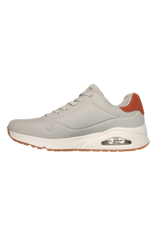 Sive superge z blaženim podplatom Air-Cooled Memory Foam Skechers Uno Suited On Air