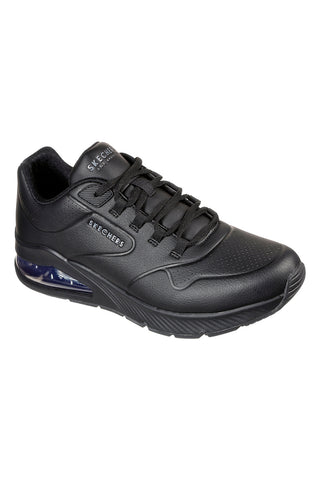 Črni superge iz duraleatherja s podplatom z blaženjem Skechers UNO 2 AIR AROUND YOU