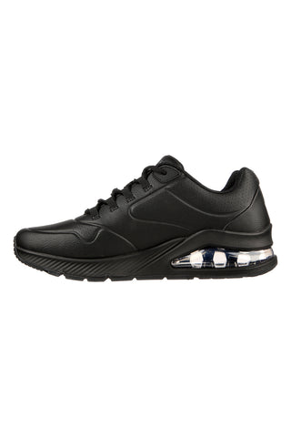Črni superge iz duraleatherja s podplatom z blaženjem Skechers UNO 2 AIR AROUND YOU