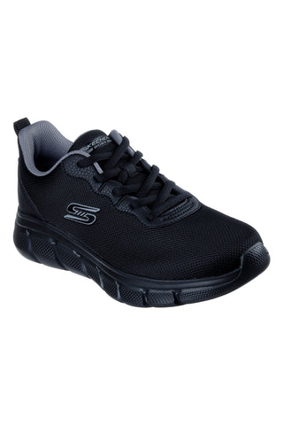 Črni športni čevlji z dihalno podlogo Skechers Bobs B Flex Icy Edge