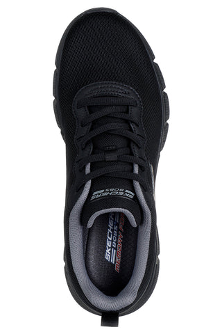 Črni športni čevlji z dihalno podlogo Skechers Bobs B Flex Icy Edge