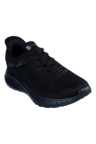 Črni mrežasti superge s tehnologijo Slip-ins Skechers BOBS Squad Chaos Solid Step