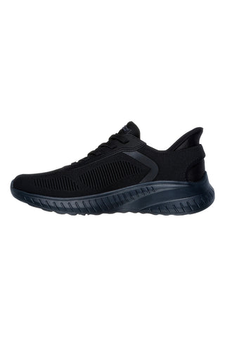 Črni mrežasti superge s tehnologijo Slip-ins Skechers BOBS Squad Chaos Solid Step