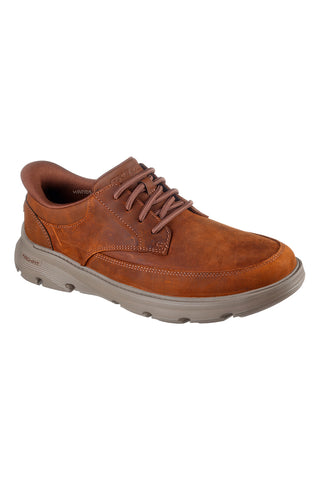 Usnjene čevlje z vezalkami iz tehničnega materiala s podplatom Arch Fit Skechers Garza Rowan