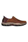 Rjavi usnjeni mokasini z Goodyear podplatom Skechers Respected Elgin