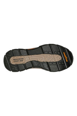 Rjavi usnjeni mokasini z Goodyear podplatom Skechers Respected Elgin
