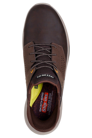 Rjavi superge z Goga Mat podporo in Slip-ins Skechers Slade Macklin