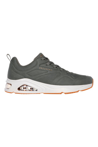 Olive zelene superge s podplatom Skech-Air Skechers Tres-Air Uno Casairal