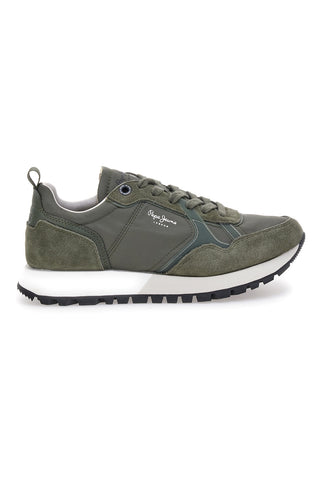 Zelene superge z usnjenimi vstavki Pepe Jeans PMS400001