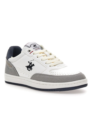 Bele in sive superge z modrimi vstavki Beverly Hills Polo BHM524201