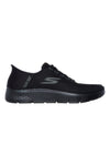 Črni slip-on superge iz mrežastega materiala z Air Cooled Memory Foam Skechers Go Walk Flex Netro