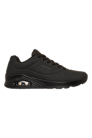 Črni čevlji z vidnim zračnim blazinico in Memory Foam Skechers UNO STAND ON AIR