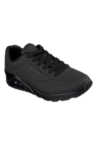 Črni čevlji z vidnim zračnim blazinico in Memory Foam Skechers UNO STAND ON AIR