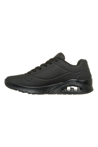 Črni čevlji z vidnim zračnim blazinico in Memory Foam Skechers UNO STAND ON AIR